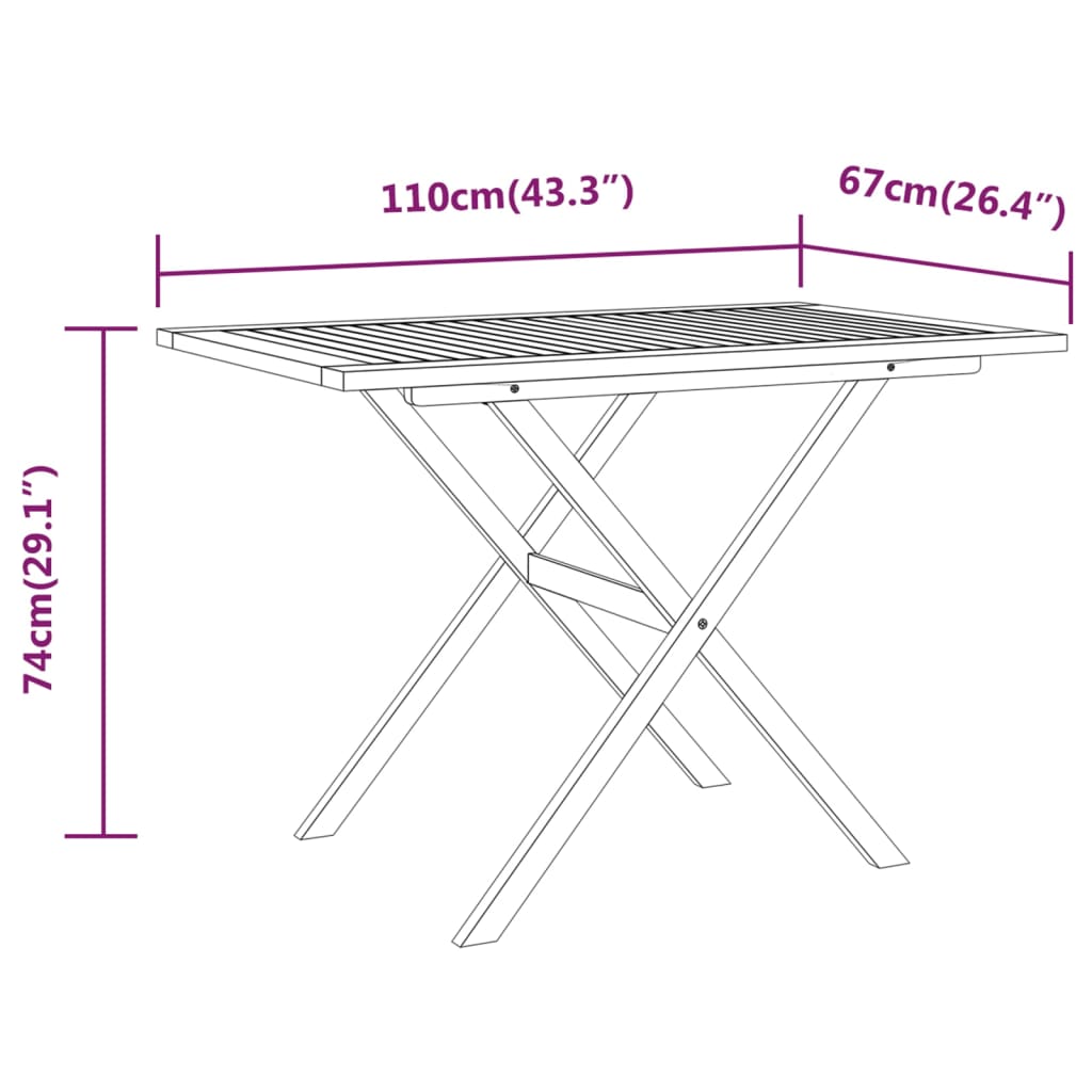 Set da Pranzo per Giardino 3 pz con Cuscini Grigio | homemem39