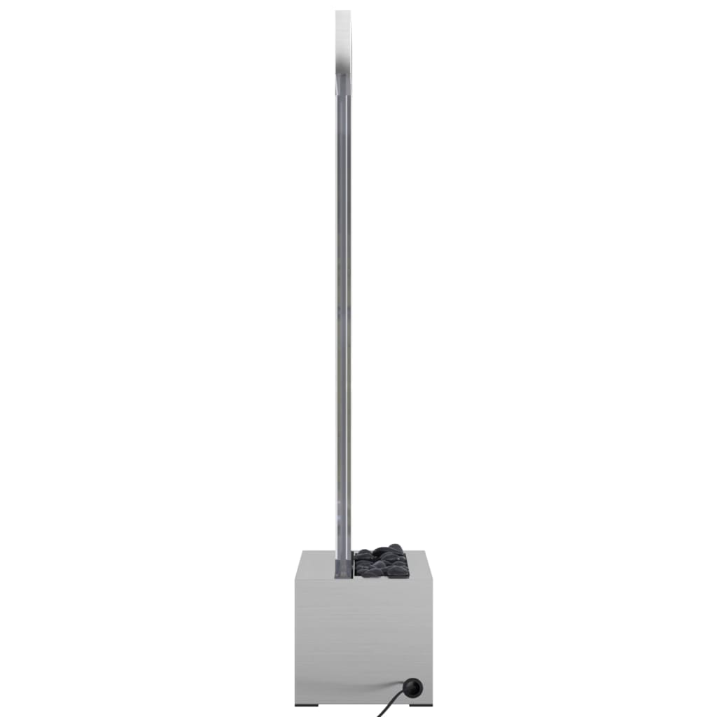 Colonna di Bolle con LED RGB Acciaio Inox e Acrilico 110 cm | homemem39