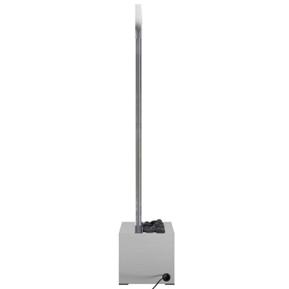 Colonna di Bolle con LED RGB Acciaio Inox e Acrilico 110 cm | homemem39