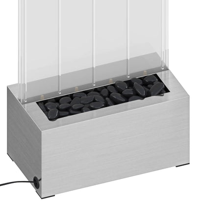 Colonna di Bolle con LED RGB Acciaio Inox e Acrilico 110 cm | homemem39