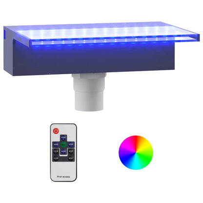 Sfioratore a Cascata con LED RGB Acrilico 30 cm | homemem39