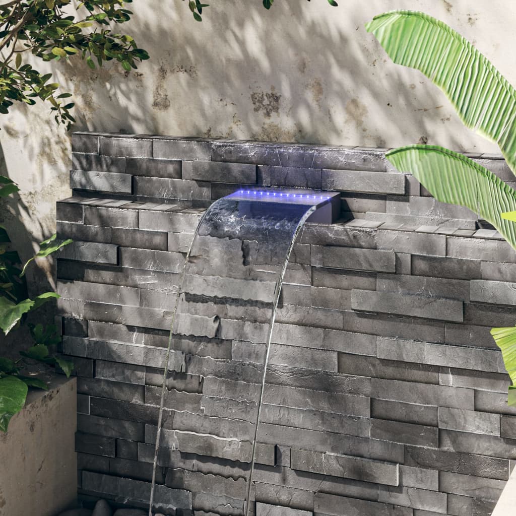 Sfioratore a Cascata con LED RGB Acrilico 30 cm | homemem39