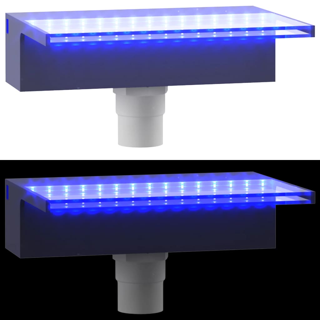 Sfioratore a Cascata con LED RGB Acrilico 30 cm | homemem39