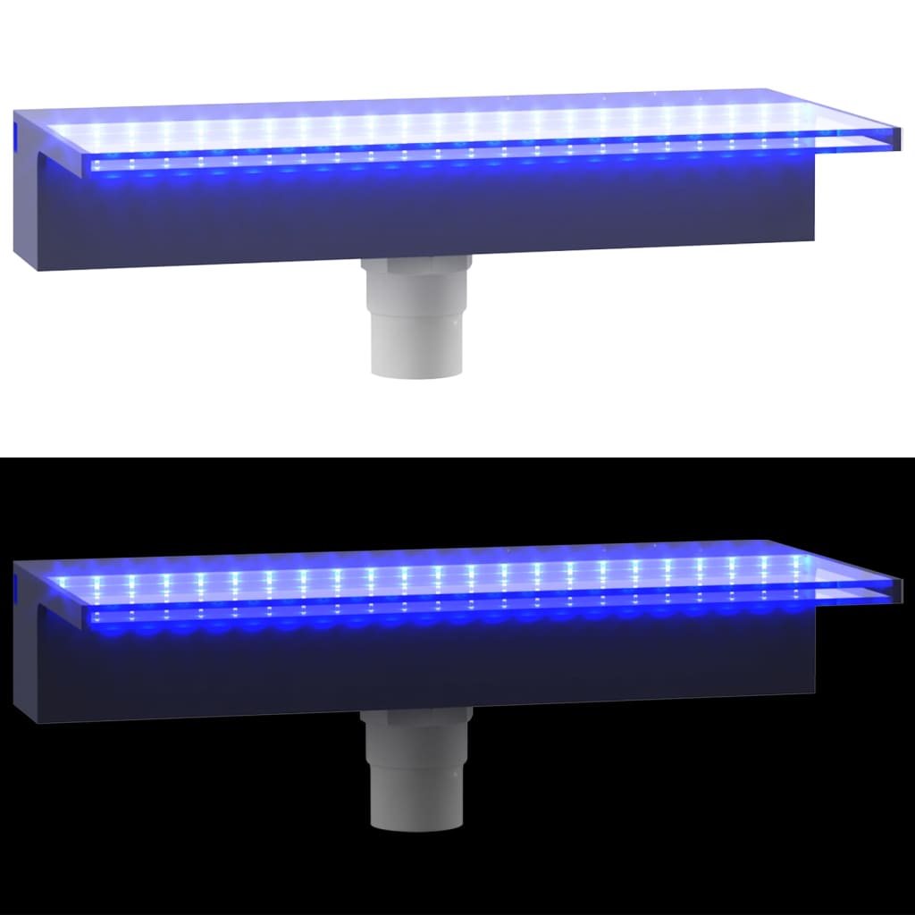 Sfioratore a Cascata con LED RGB Acrilico 45 cm | homemem39