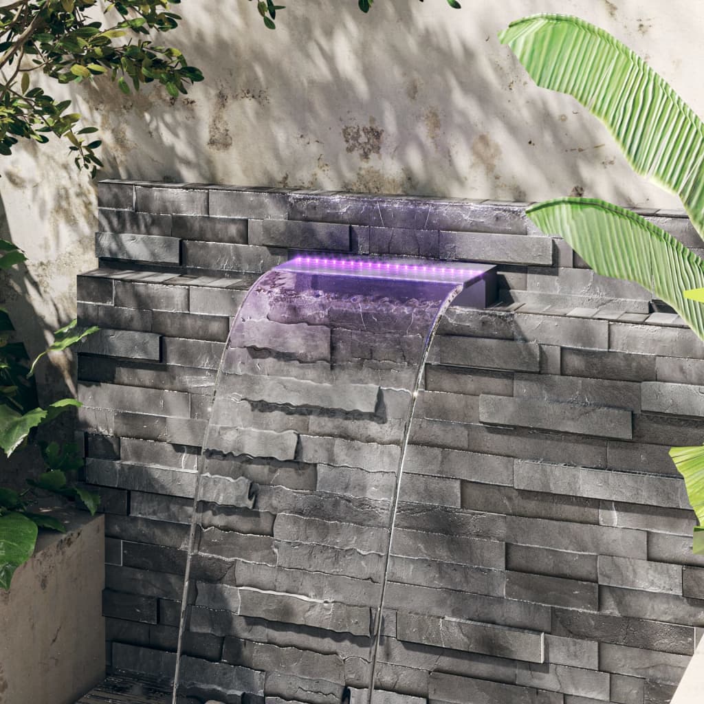 Sfioratore a Cascata con LED RGB Acrilico 45 cm | homemem39