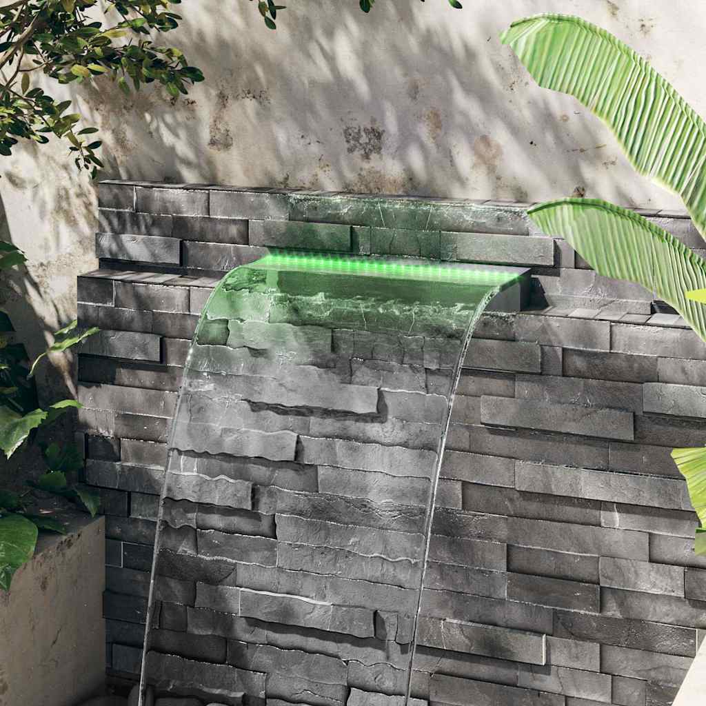 Sfioratore a Cascata con LED RGB Acrilico 60 cm | homemem39