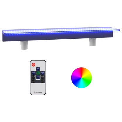 Sfioratore a Cascata con LED RGB Acrilico 108 cm | homemem39