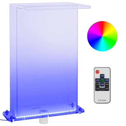 Fontana da Piscina con LED RGB in Acrilico 51 cm | homemem39