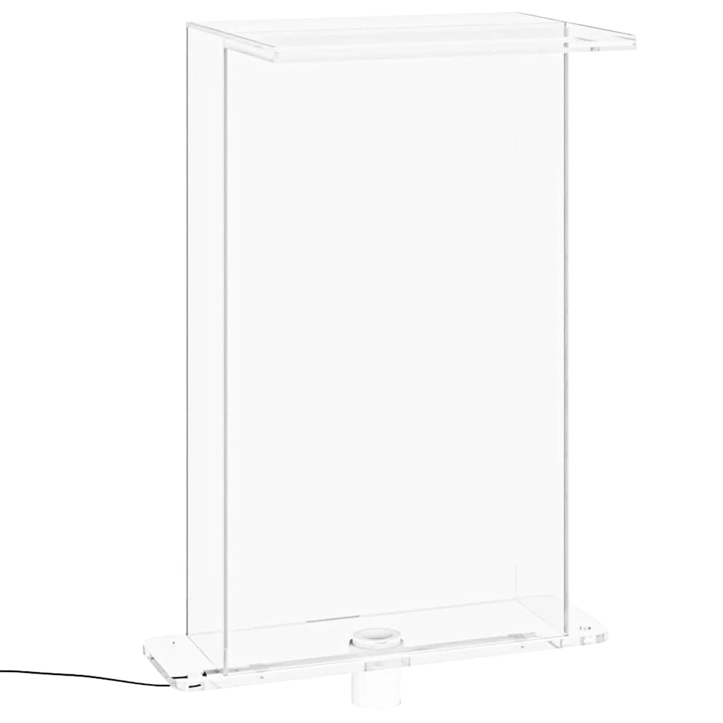 Fontana da Piscina con LED RGB in Acrilico 51 cm | homemem39