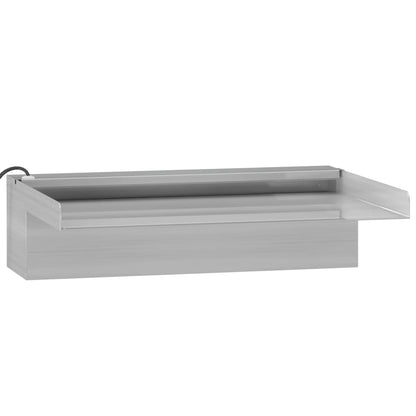 Sfioratore a Cascata con LED RGB Acciaio Inox 30 cm | homemem39