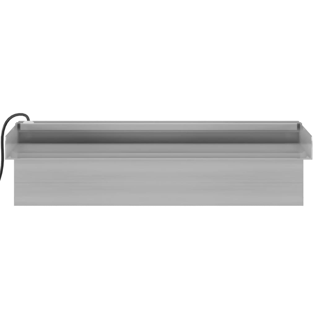 Sfioratore a Cascata con LED RGB Acciaio Inox 30 cm | homemem39