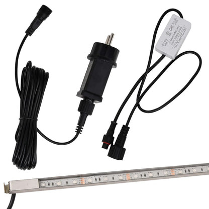 Sfioratore a Cascata con LED RGB Acciaio Inox 60 cm | homemem39