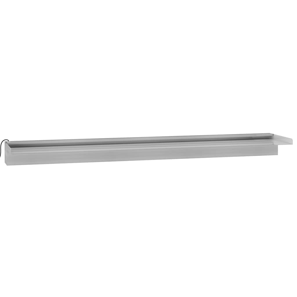 Sfioratore a Cascata con LED RGB Acciaio Inox 108 cm | homemem39