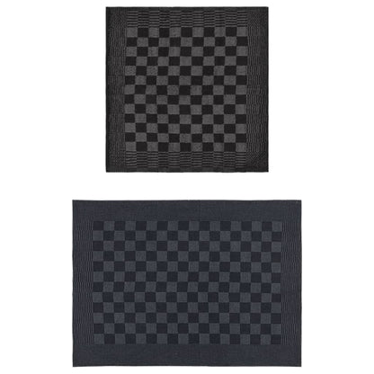 Set Strofinacci 20 pz in Cotone Nero e Grigio - homemem39