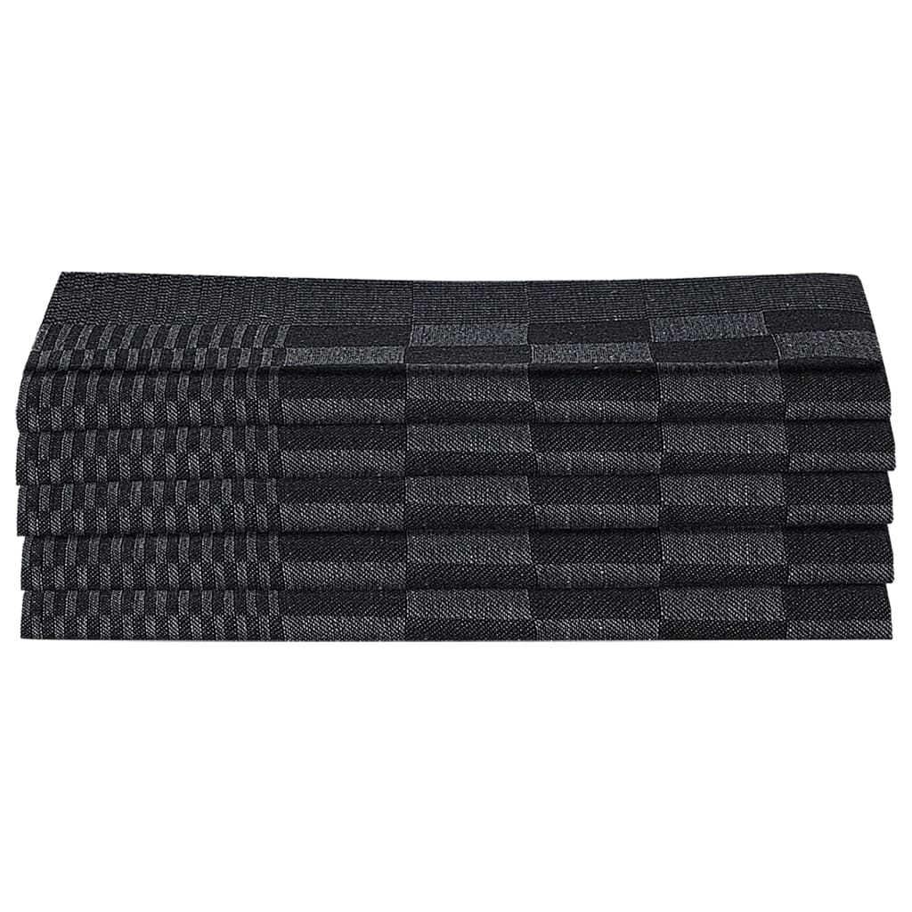 Set Strofinacci 20 pz in Cotone Nero e Grigio - homemem39