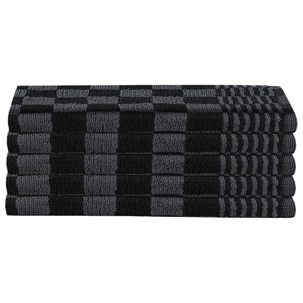 Set Strofinacci 20 pz in Cotone Nero e Grigio | homemem39