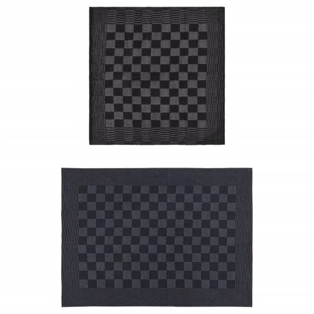 Set Strofinacci 50 pz in Cotone Nero e Grigio - homemem39