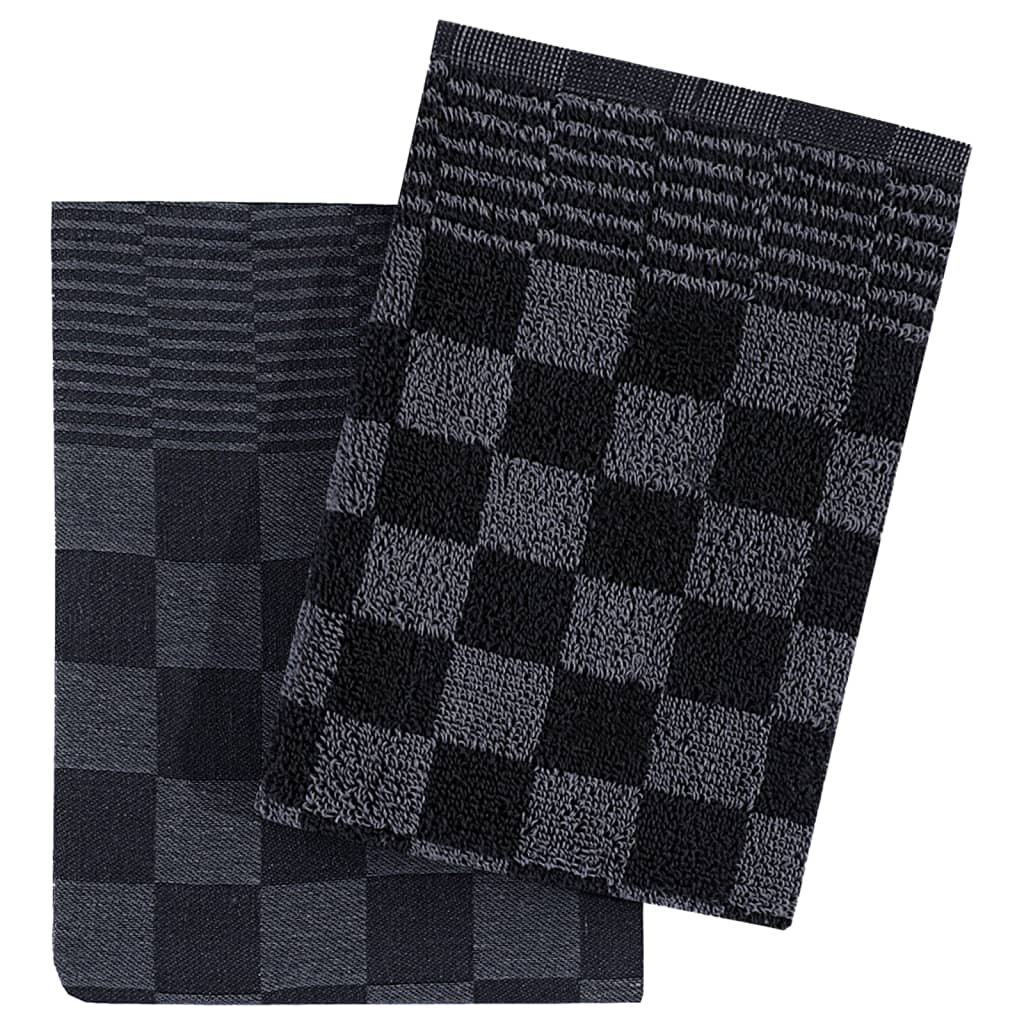 Set Strofinacci 50 pz in Cotone Nero e Grigio - homemem39