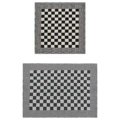 Set Strofinacci 20 pz in Cotone Nero e Bianco | homemem39