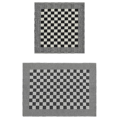 Set Strofinacci 50 pz in Cotone Nero e Bianco | homemem39