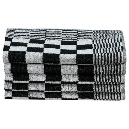 Set Strofinacci 50 pz in Cotone Nero e Bianco | homemem39