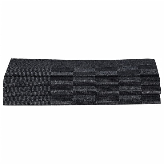 Set Strofinacci 15 pz con Guanti da Forno e Presine Cotone Nero - homemem39