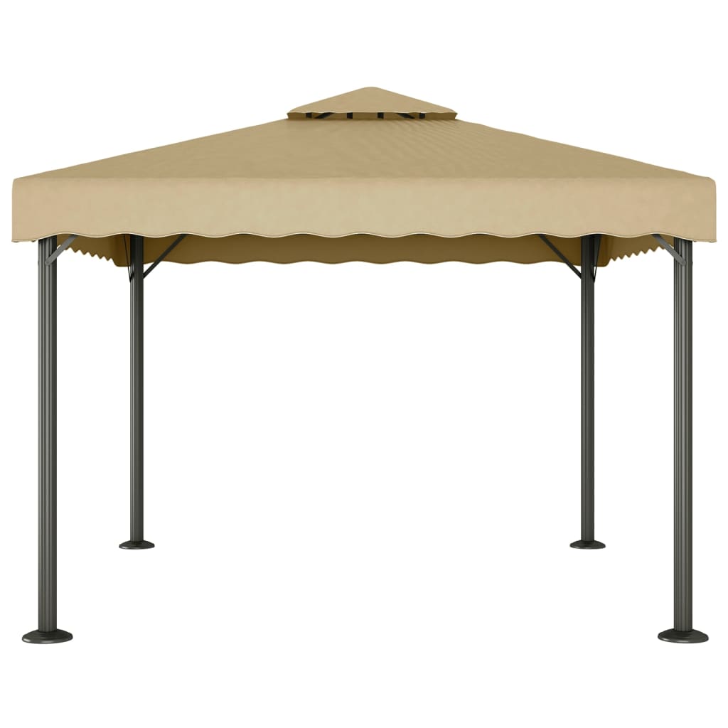 Gazebo Tortora 3x3 m Alluminio e Acciaio | homemem39