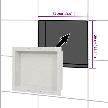 Nicchia da Doccia in Bianco Opaco 41x51x10 cm | homemem39