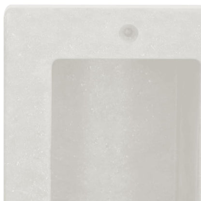 Nicchia da Doccia con 2 Scomparti Bianco Opaco 41x51x10 cm | homemem39