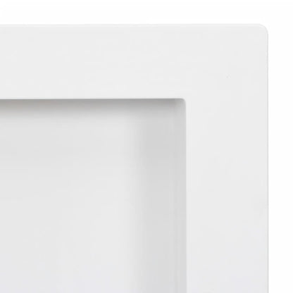 Nicchia da Doccia con 2 Scomparti Bianco Lucido 41x69x9 cm | homemem39