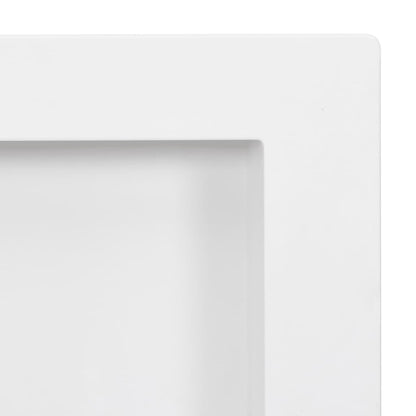 Nicchia da Doccia con 3 Scomparti Bianco Lucido 41x99x9 cm - homemem39
