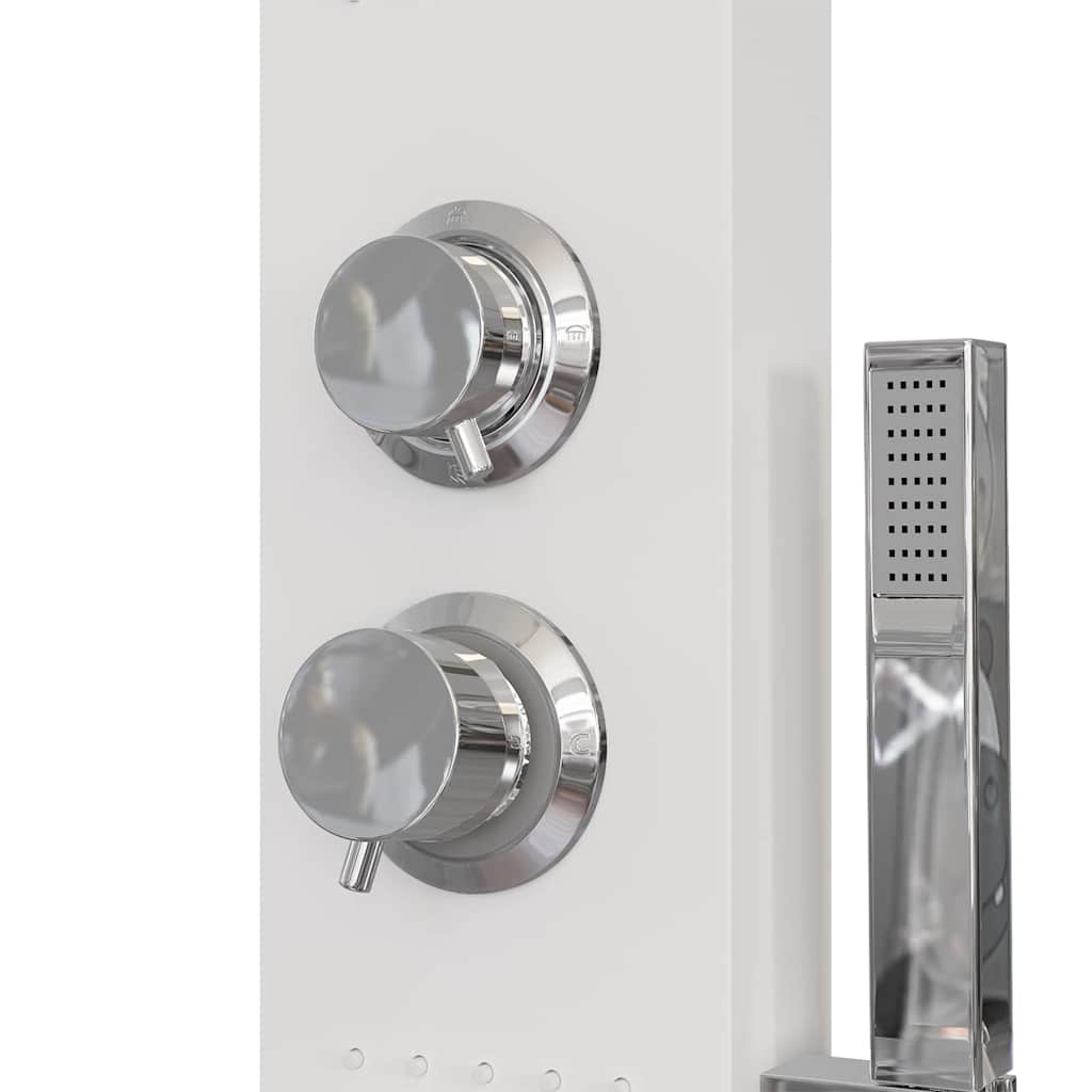 Pannello Doccia in Alluminio Bianco - homemem39