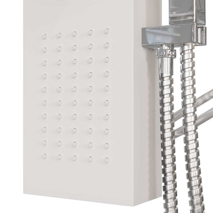Pannello Doccia in Alluminio Bianco - homemem39