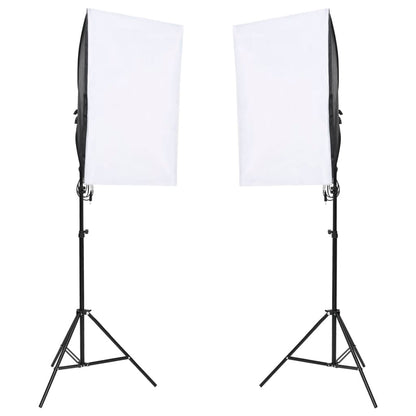 Kit per Studio Fotografico con Set di Luci e Fondale - homemem39