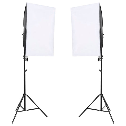 Kit per Studio Fotografico con Set di Luci e Fondale - homemem39