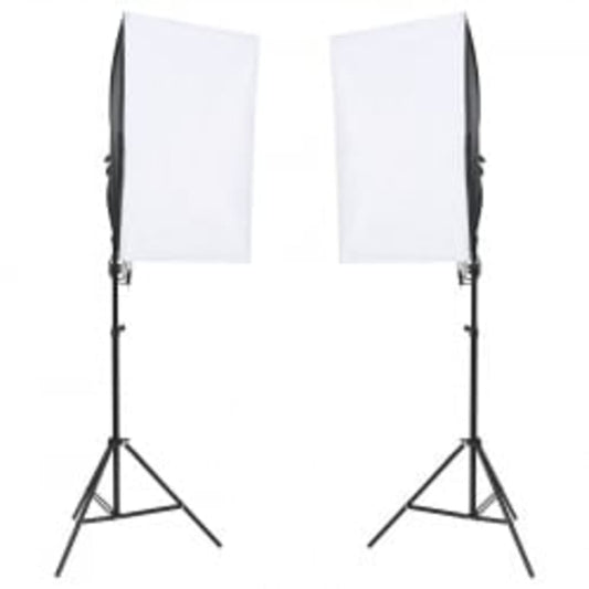 Kit per Studio Fotografico con Set Luci, Fondale e Riflettore