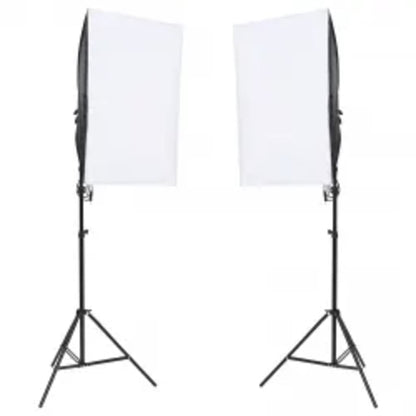 Kit per Studio Fotografico con Set Luci, Fondale e Riflettore