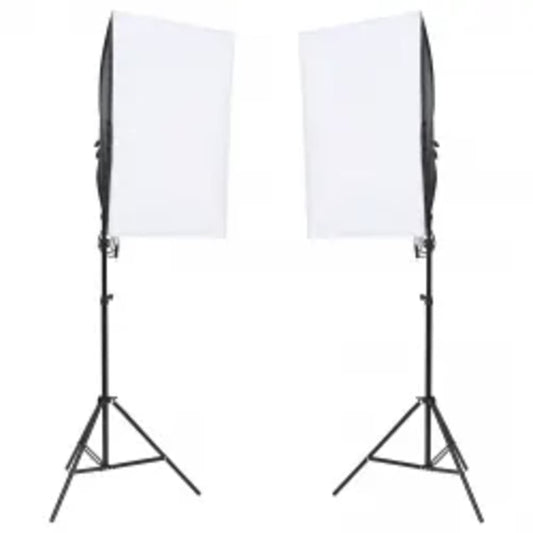 Kit per Studio Fotografico con Set di Luci e Fondale - homemem39
