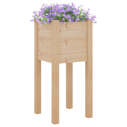 Fioriere da Giardino 2 pz 31x31x70 cm in Legno Massello di Pino - homemem39