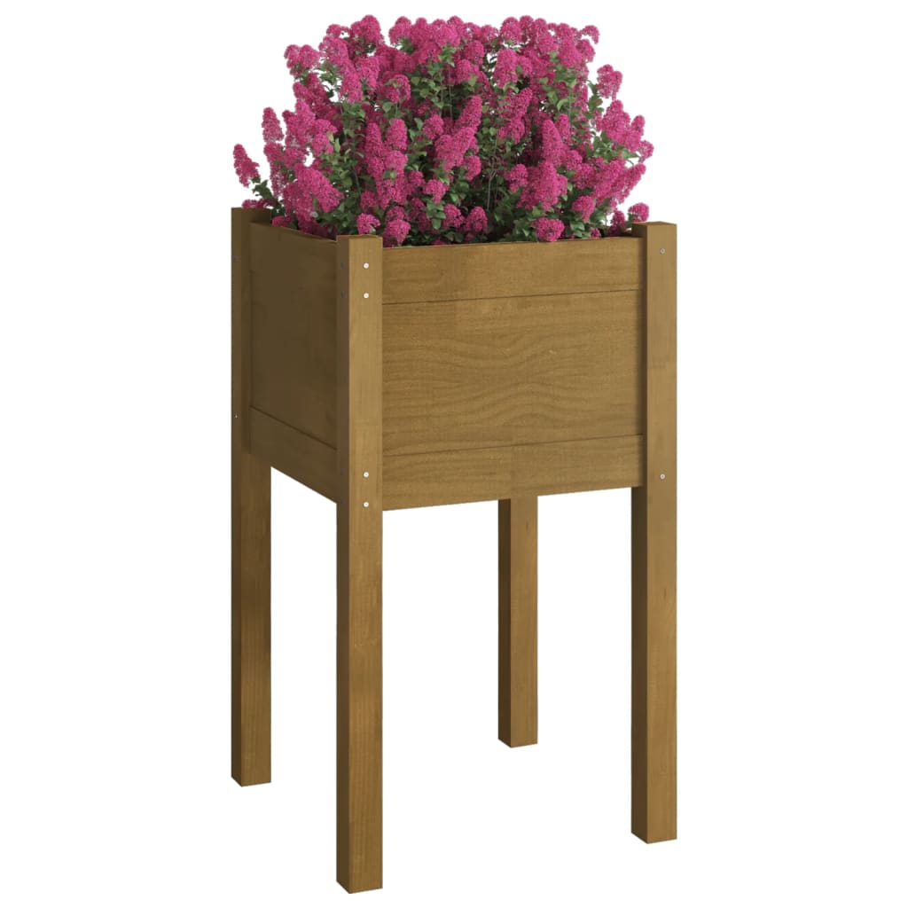 Fioriere da Giardino 2 pz Ambra 40x40x70 cm in Legno di Pino - homemem39