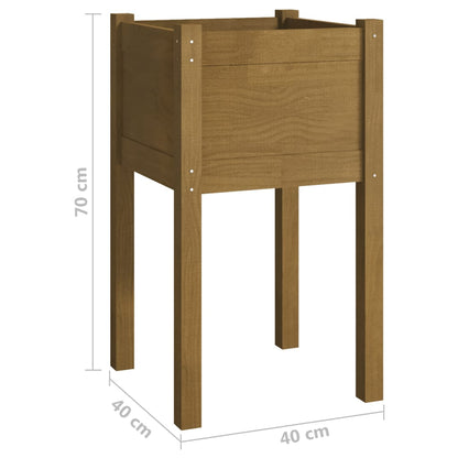 Fioriere da Giardino 2 pz Ambra 40x40x70 cm in Legno di Pino - homemem39