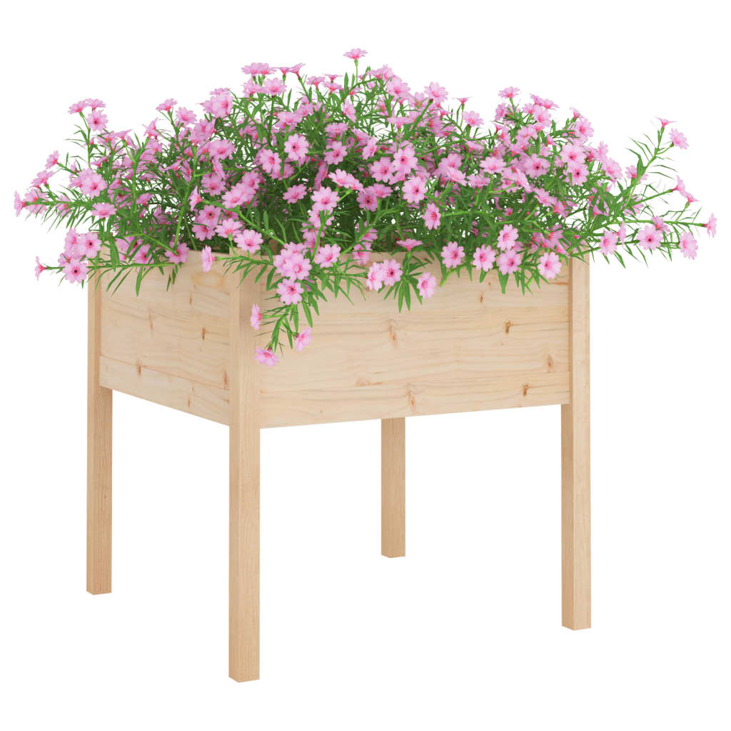 Fioriere da Giardino 2 pz 70x70x70 cm Legno Massello di Pino - homemem39