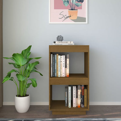Libreria Marrone Ambra 40x35x71 cm in Legno Massello di Pino | homemem39