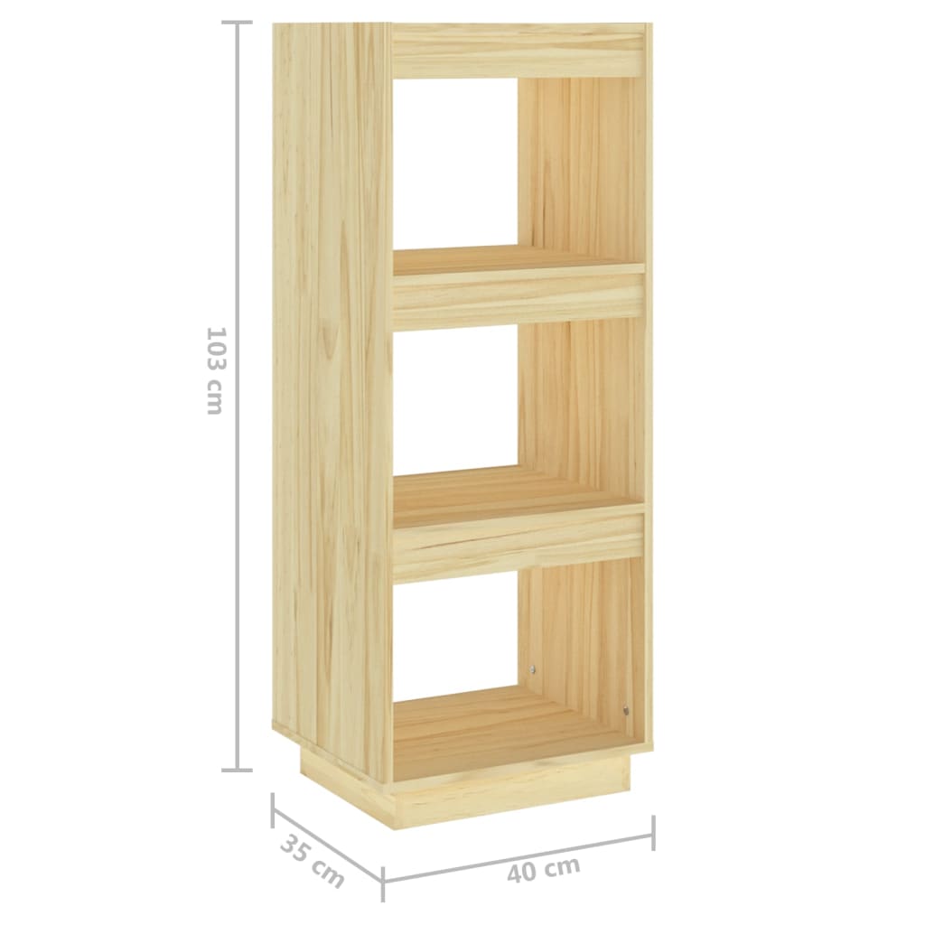 Libreria/Divisorio 40x35x103 cm in Legno Massello di Pino | homemem39