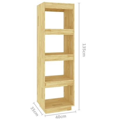 Libreria/Divisorio 41x35x135 cm in Legno Massello di Pino | homemem39