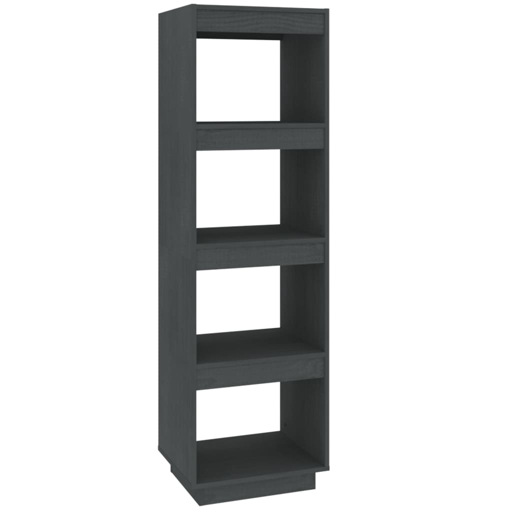 Libreria/Divisorio Grigio 40x35x135 cm in Massello di Pino | homemem39