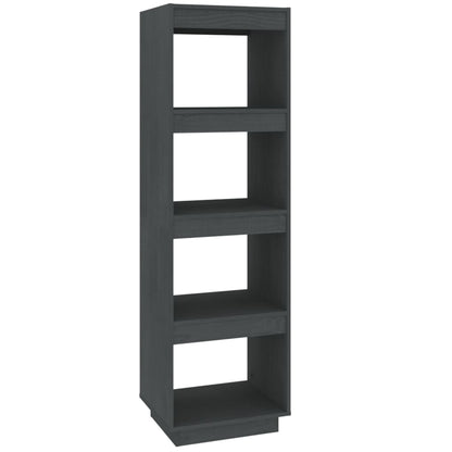 Libreria/Divisorio Grigio 40x35x135 cm in Massello di Pino | homemem39