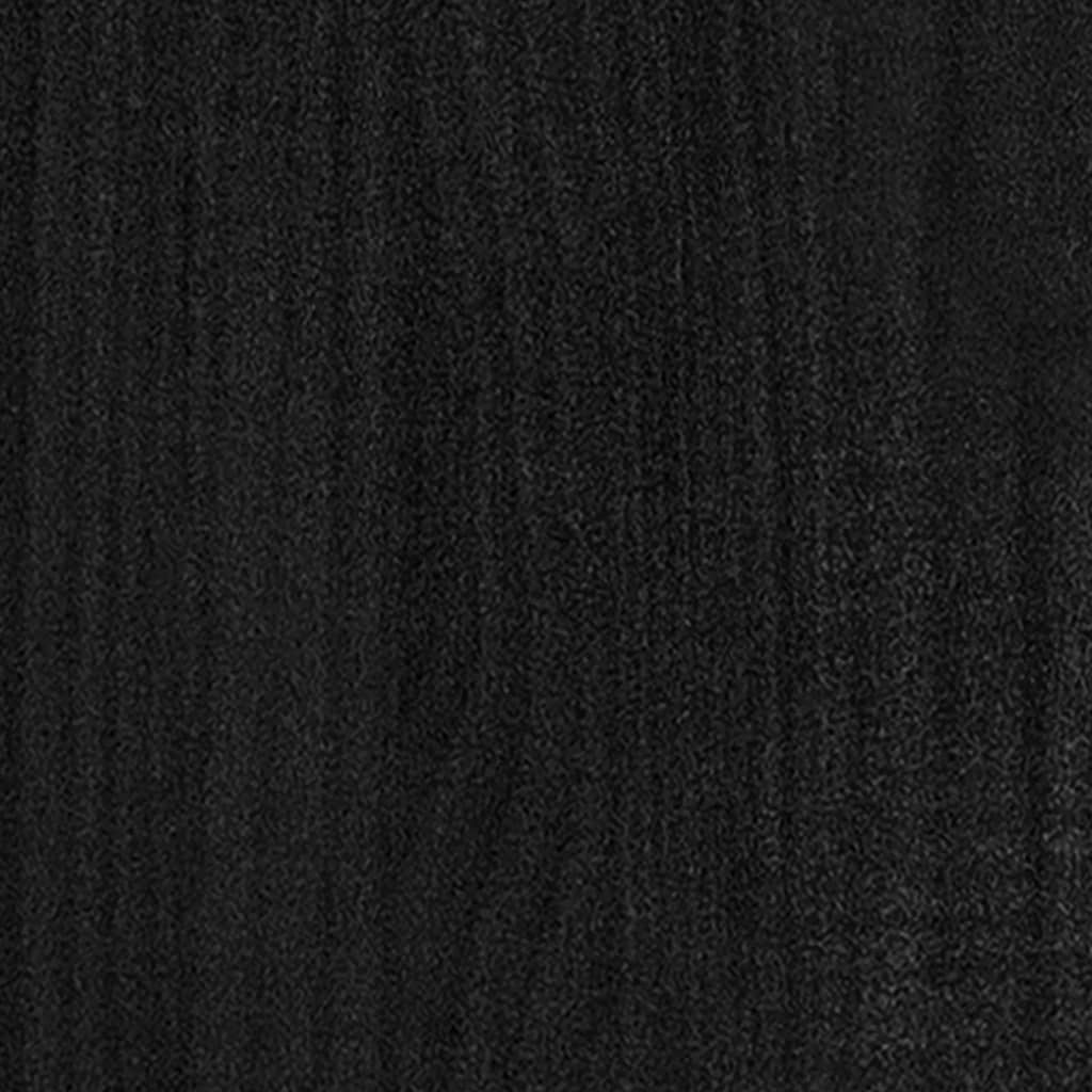 Libreria/Divisorio Nero 40x35x135 cm in Legno Massello di Pino | homemem39