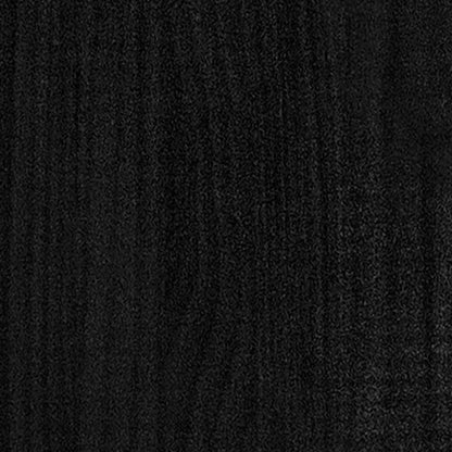 Libreria/Divisorio Nero 40x35x135 cm in Legno Massello di Pino | homemem39