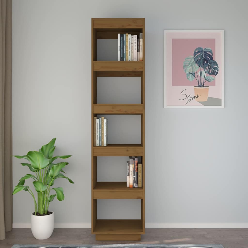 Libreria/Divisorio Ambra 40x35x167 cm in Legno Massello di Pino